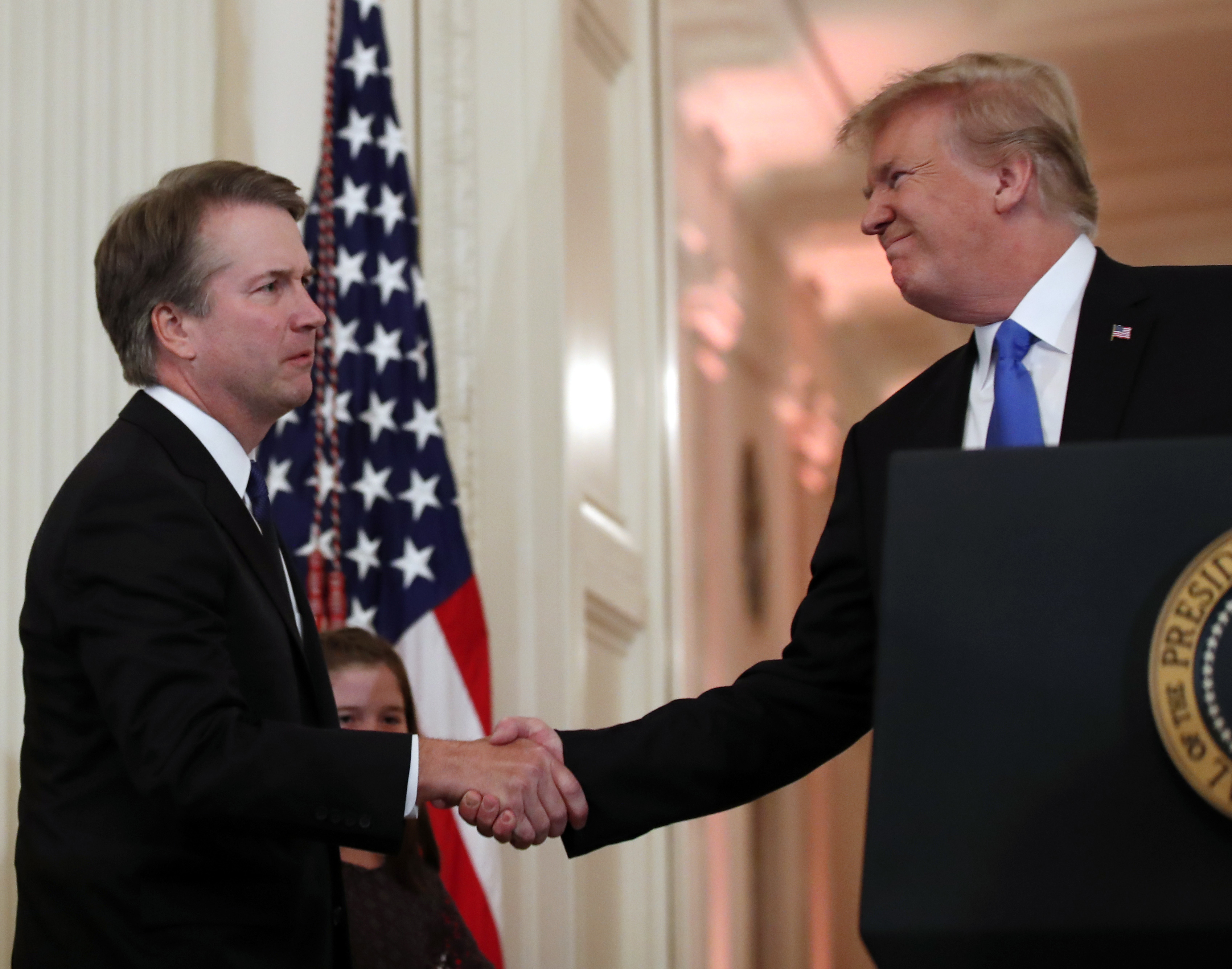 Donald Trump e Brett Kavanaugh (Corte Suprema) 