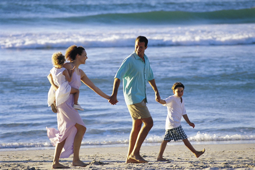 Una famiglia al mare