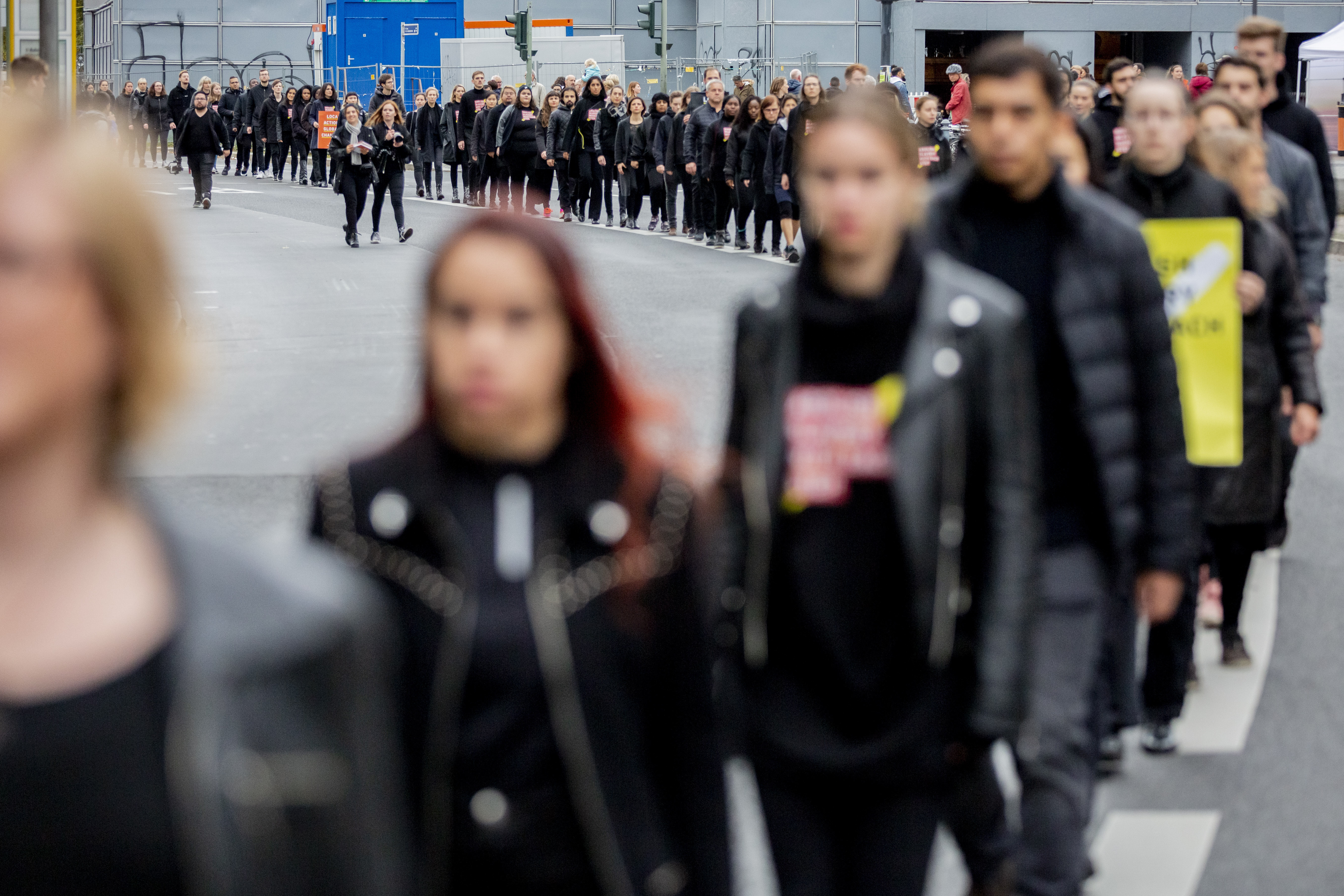 19 October 2019, Berlin: Participants of the worldwide 