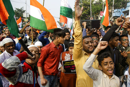 Proteste in India (AP Photo/Bikas Das)