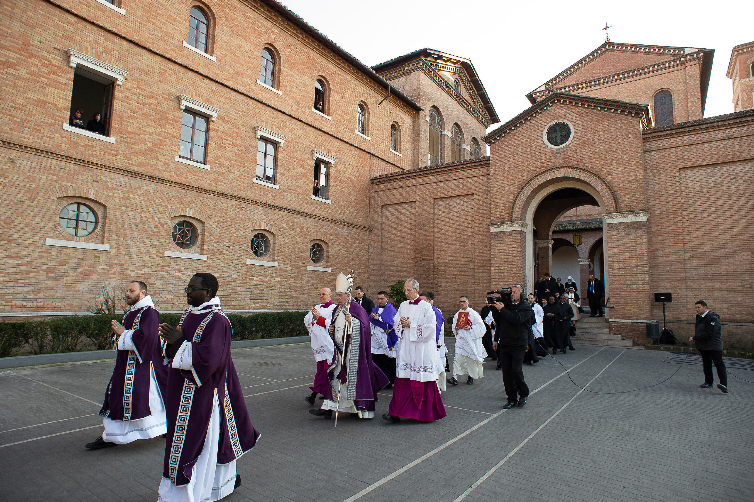 Papa Francesco alla Messa delle Ceneri (Foto Vatican Media/LaPresse27-02-2020)