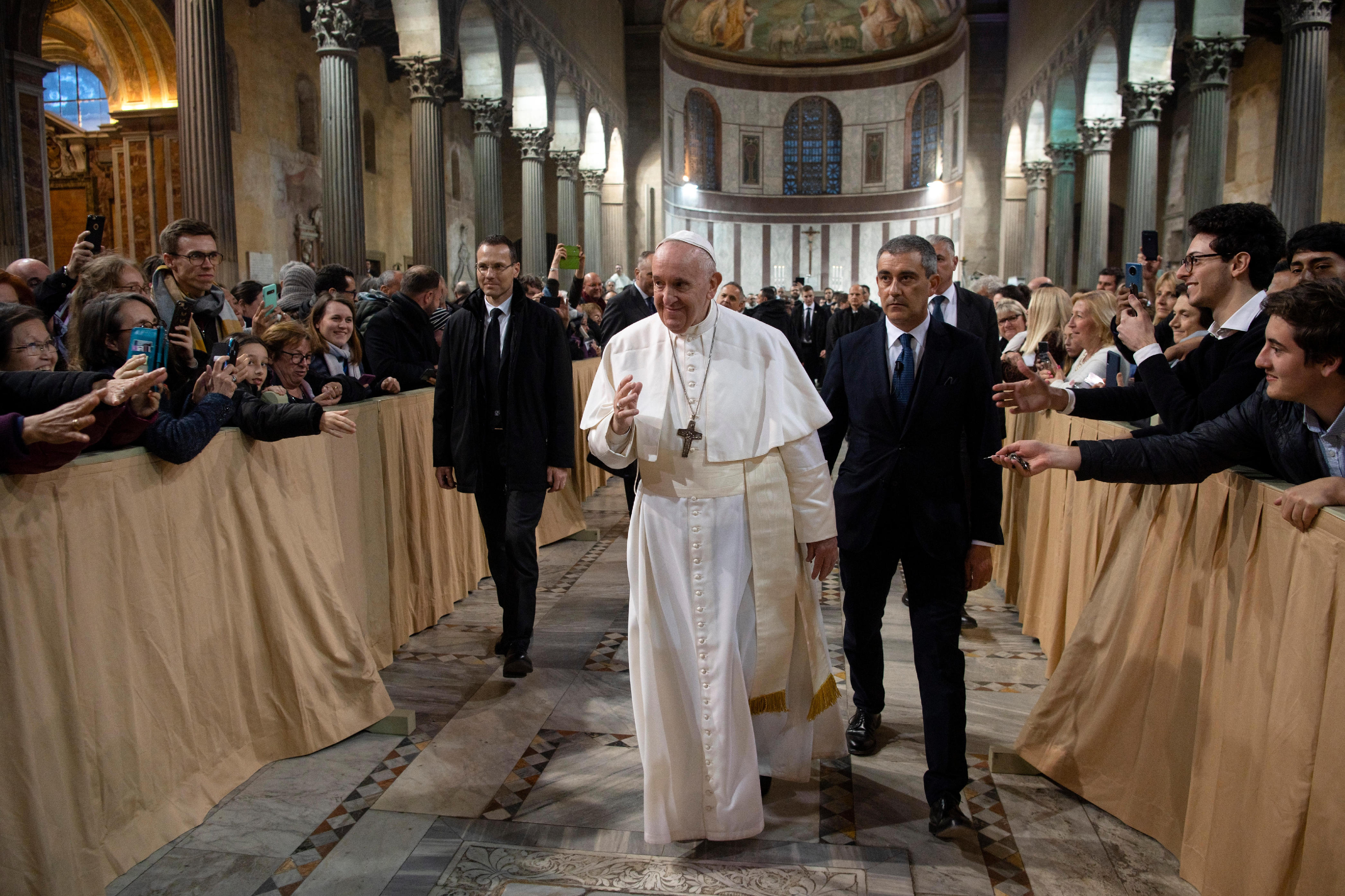 Papa Francesco alla Messa delle Ceneri (Foto Vatican Media/LaPresse27-02-2020)
