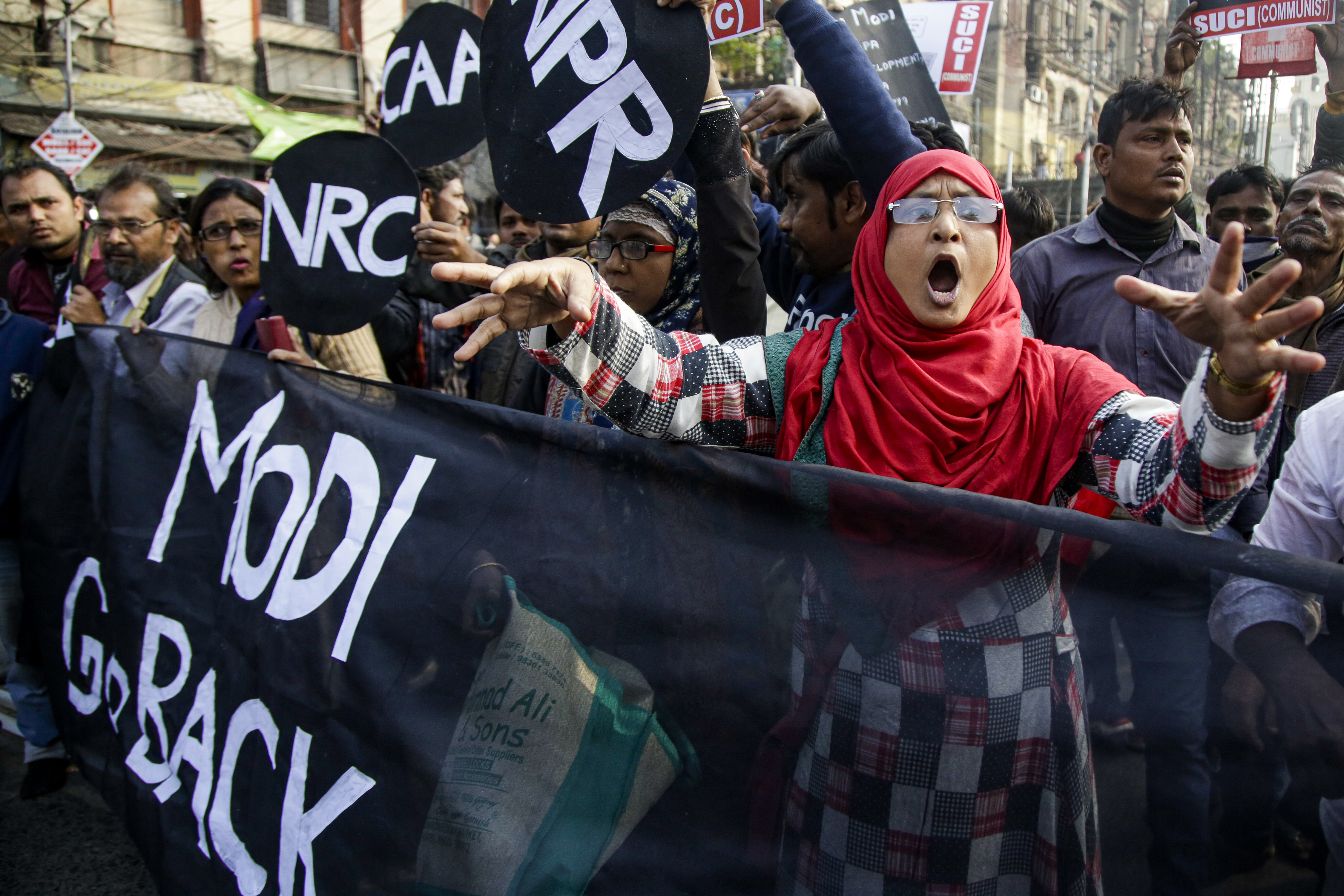 India, continuano le proteste contro legge sulla cittadinanza (AP Photo/Bikas Das)