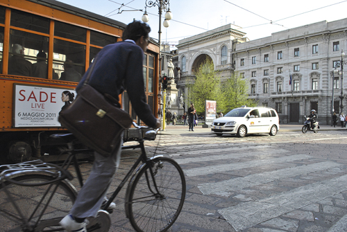 In bici per il centro città