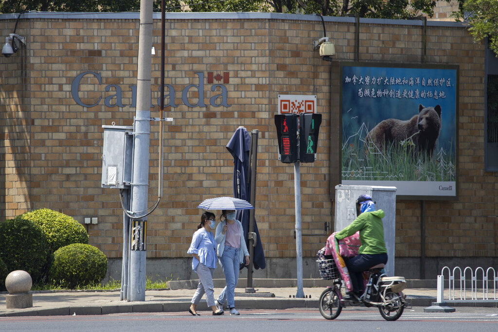 Ambasciata canadese a Pechino. (AP Photo/Ng Han Guan)