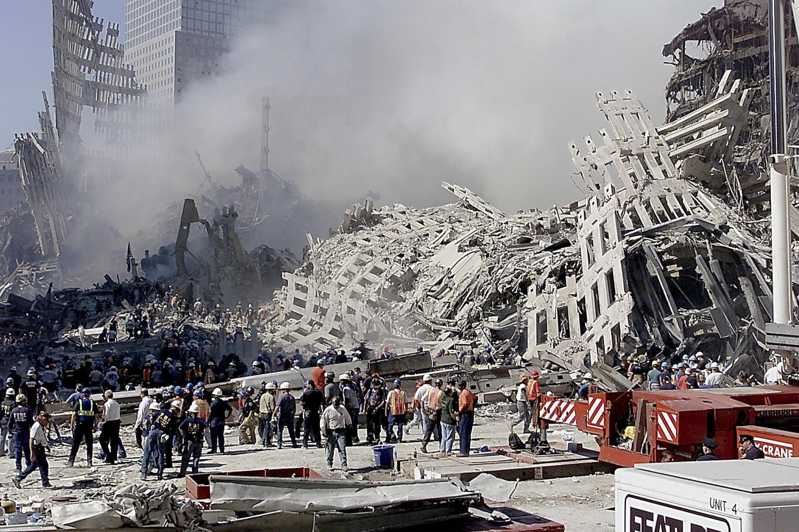 Attentato dell'11 settembre 2011 al World Trade Center di New York, foto Ansa  EPA/BETH A. KEISER 