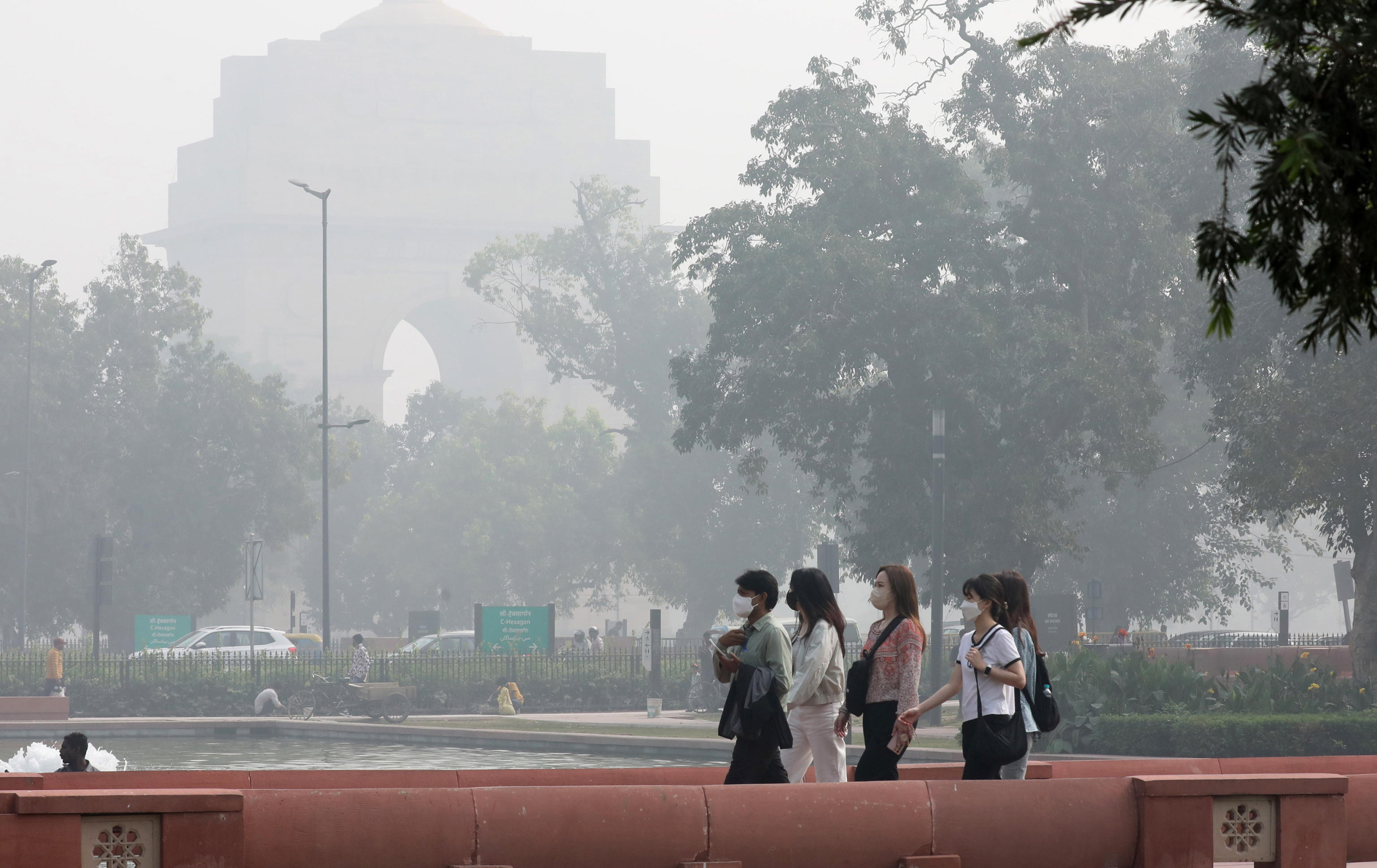 Allarme smog a Nuova Delhi, foto Ansa, EPA/HARISH TYAGI