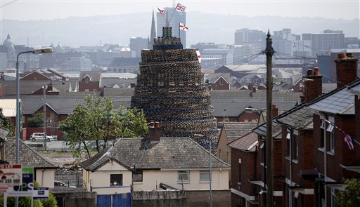 La festa dei fuochi a Belfast