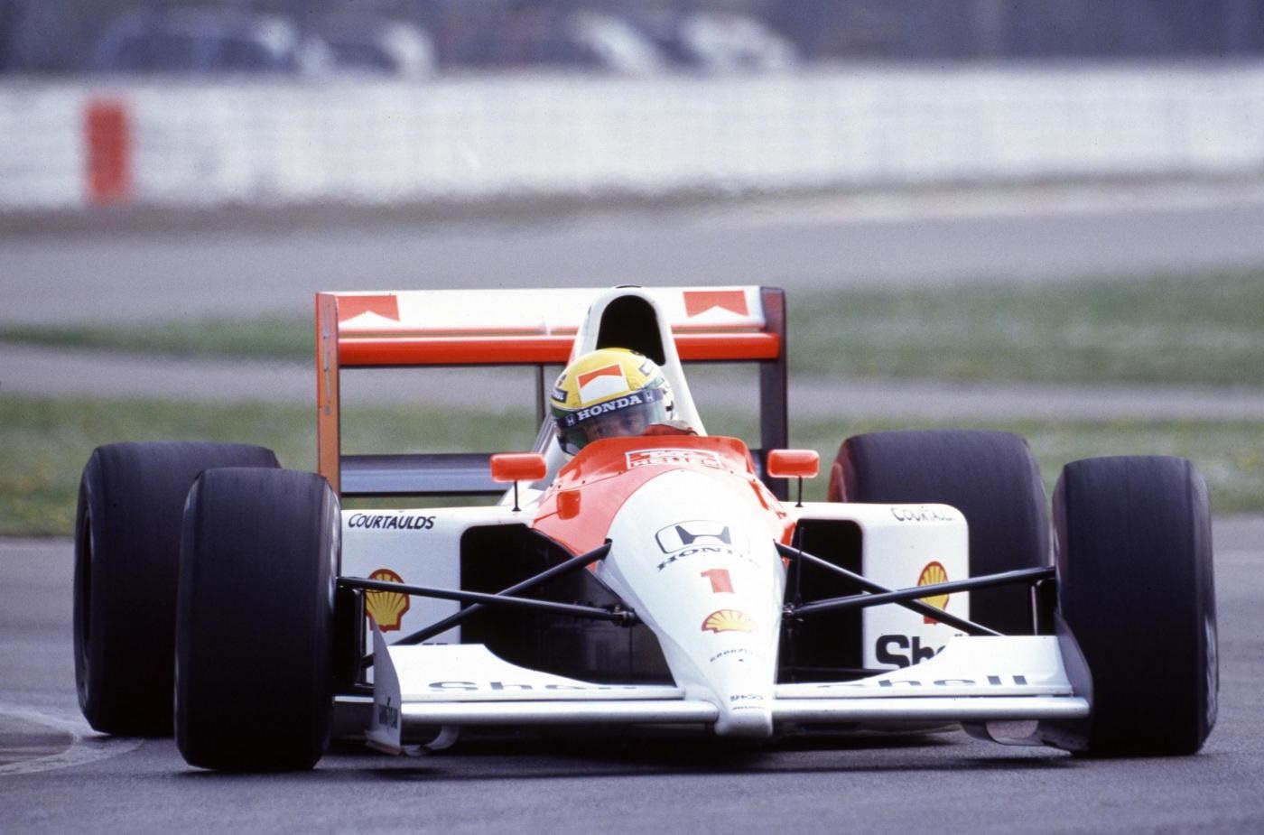Ayrton Senna su McLaren nel 1991