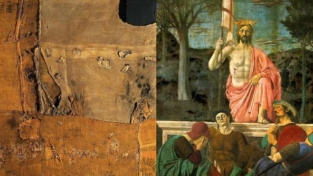 Burri dialoga con Piero della Francesca