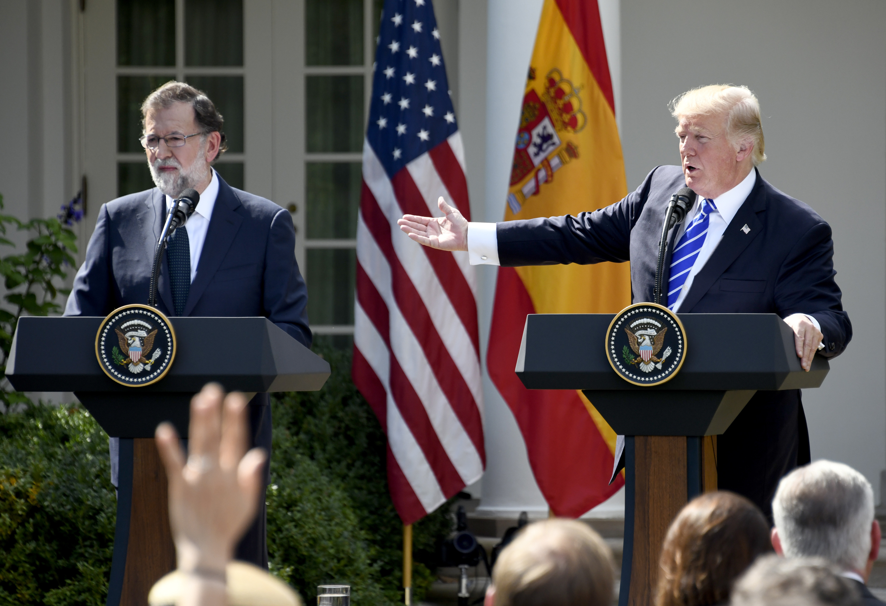 Trump and Rajoy of Spain Press Conference