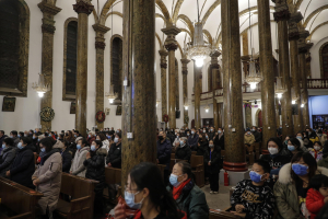 Messa di Natale a Pechino, Cina. ANSA/WU HONG